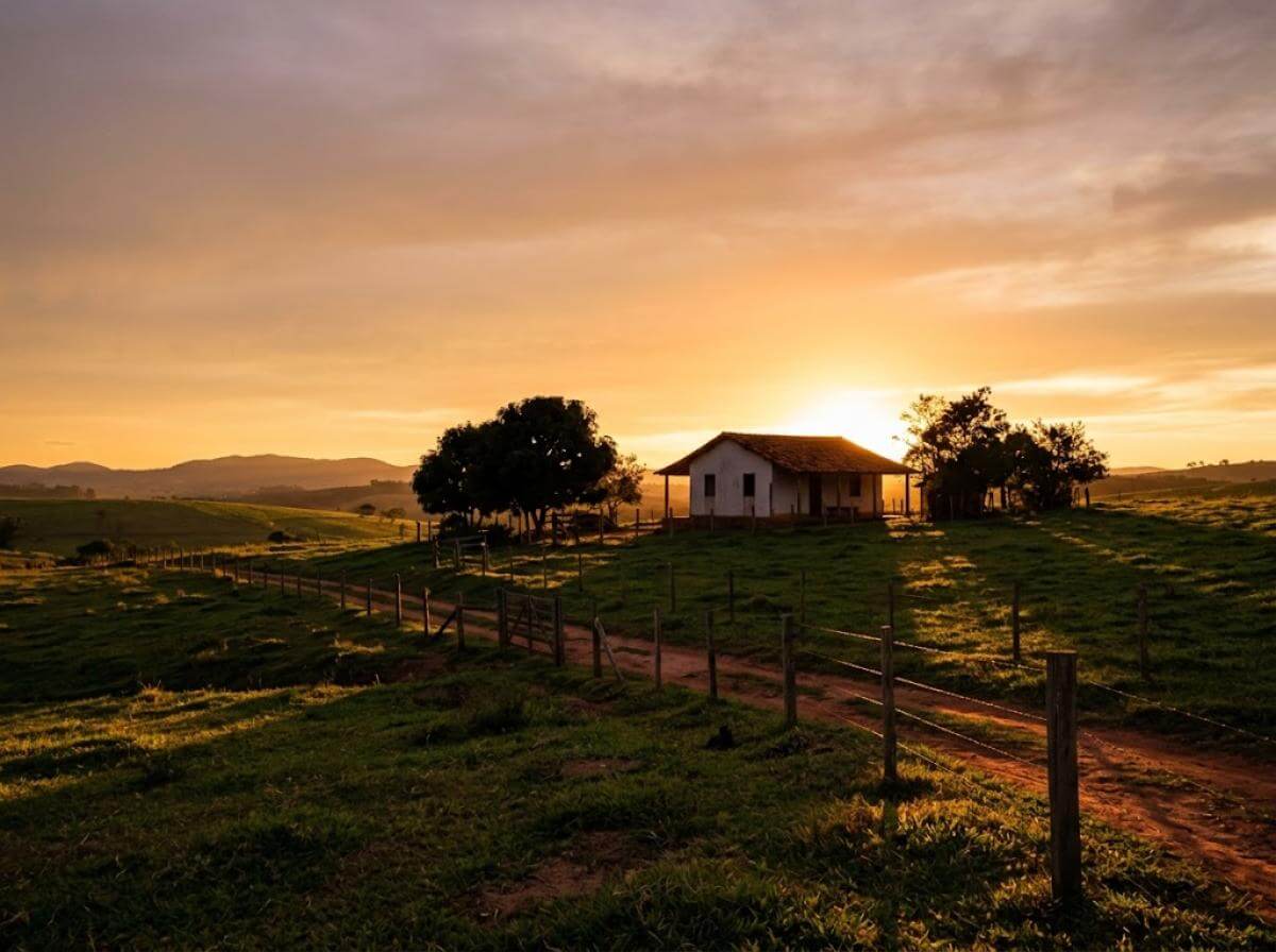 Fim de tarde na fazenda