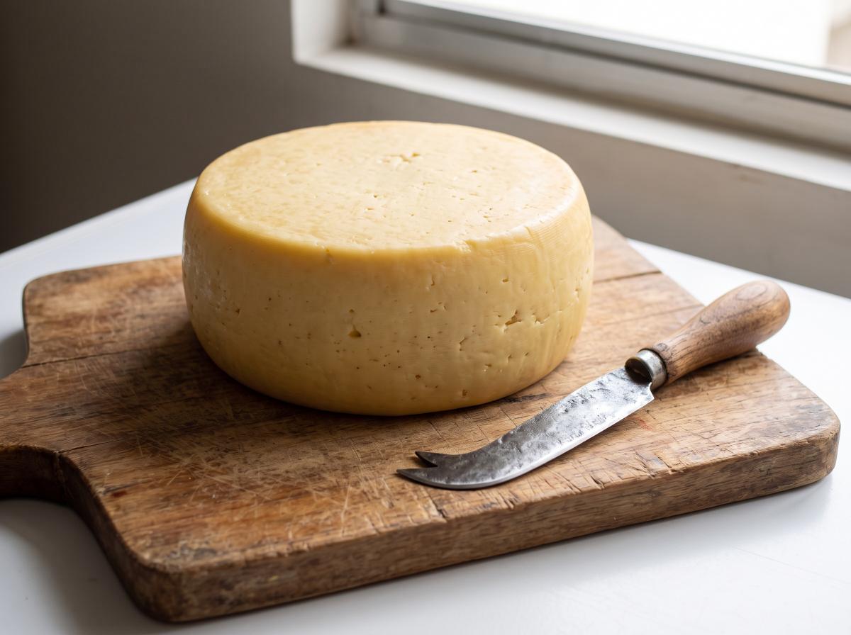 Queijo minas curado corretamente, com casca firme e uniforme