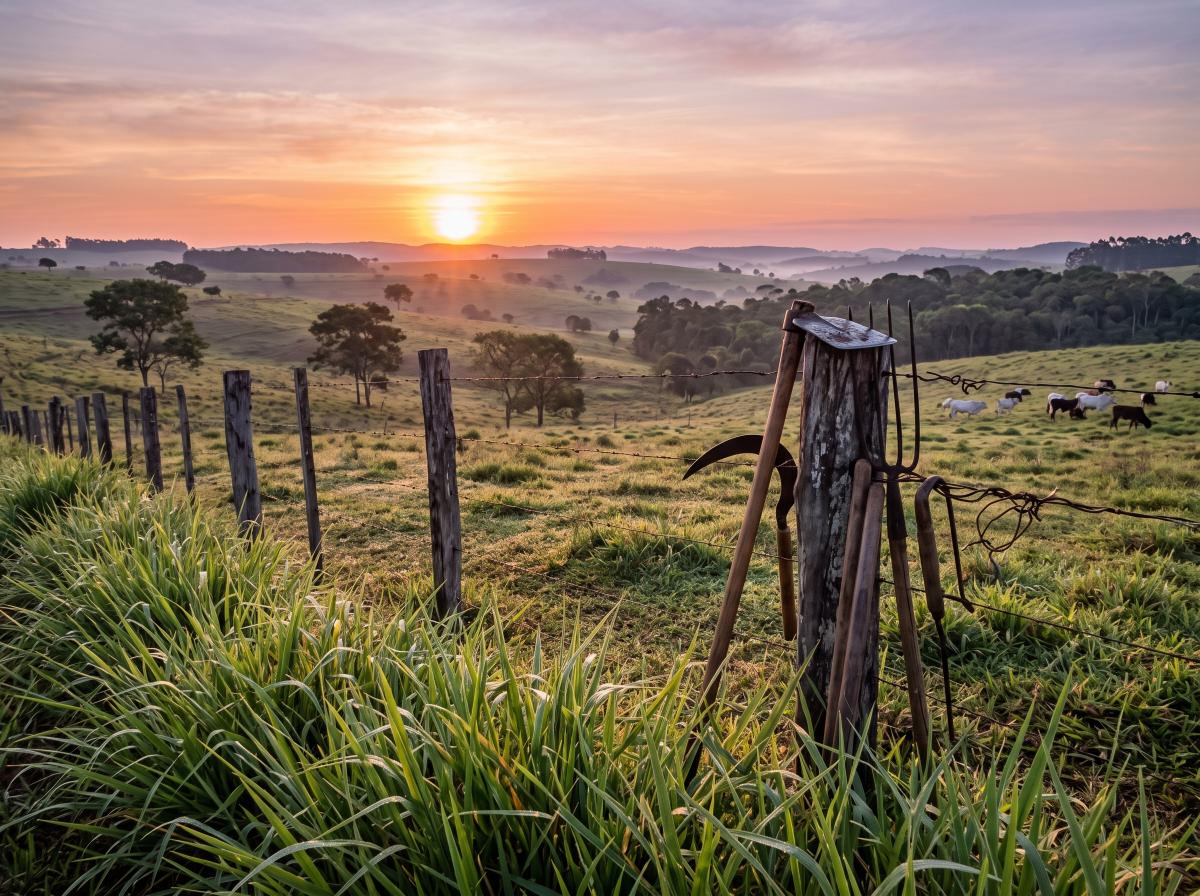 Trabalho matinal no campo